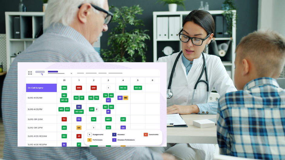 Manual scheduling can't meet the demands of modern healthcare teams.