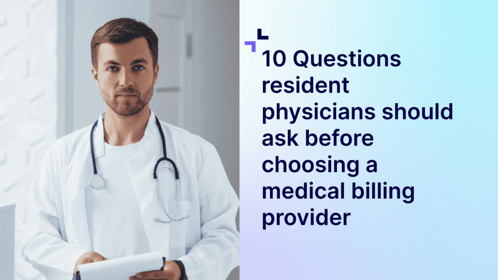 A graphic featuring a doctor on the left side and the article's title on the right side.