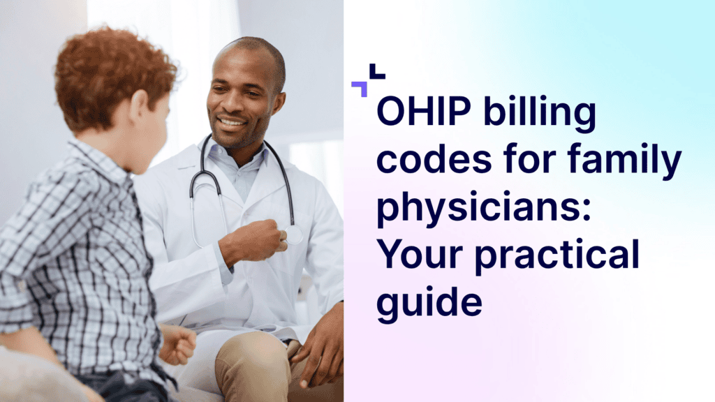 A graphic featuring a doctor helping a child patient on the left side and the article's title on the right side.